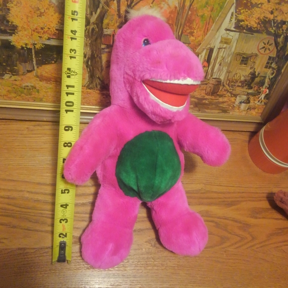 Vtg 90s 🔥 Barney Purple 💜 Dinosaur Plush 1993 Stuff Animal Toy Well Made 15" - Picture 7 of 7